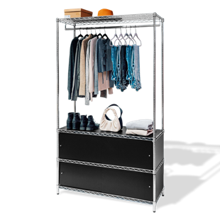 Wire Closet Shelving with Enclosures