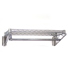Chrome wire shelving with chrome rod for clothing