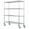 SI 24"d x 42"w Chrome Wire Mobile Unit