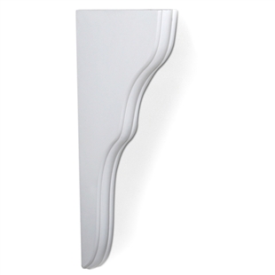 White Corbel 8"d