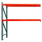 24"d x 72"h 2-Tier Teardrop Pallet Rack Add-On Units