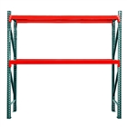 36"d x 72"h 2-Tier Teardrop Pallet Rack Starter Units