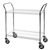 24"w Utility Carts with 2-Shelves, mobile wire racks