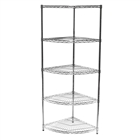 24"d Radius Corner Unit with 5 Shelves