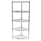 18"d Radius Corner Unit with 5 Shelves