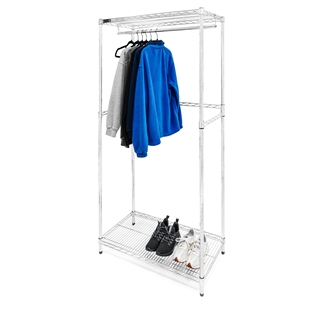 Double Hang Closet Wire Shelving System - 18d x 84h