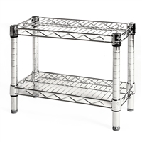 Regency 24 x 36 Chrome Wire Shelf Kit with 4 Can Racks and 74 Posts