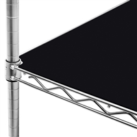 Resilia Wire Rack Shelf Liners - 4 Pack, 18 x 48, Black Diamond