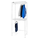 Wire shelving for Reach-in Closets w/ double hang storage