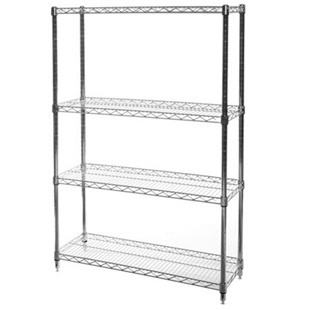 14"d x 30"w Wire Shelving Unit with 4 Shelves