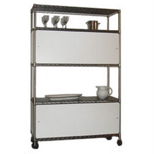 Chrome Wire Shelving Enclosures