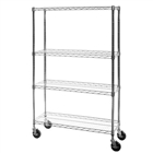 18"d Wire Cart with 4 Shelves