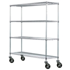 24"d Wire Cart with 4 Shelves